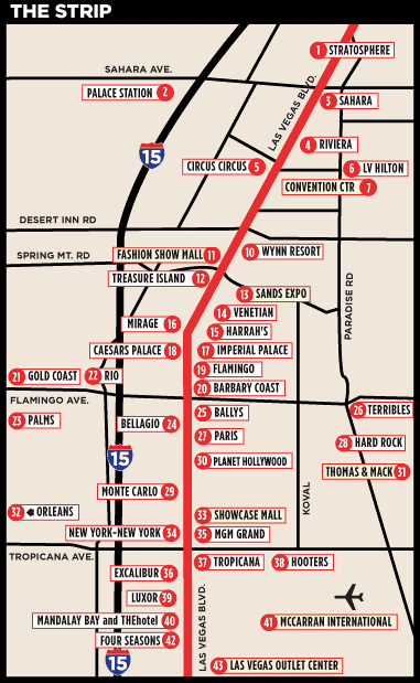 Map Of Laughlin Casino Strip