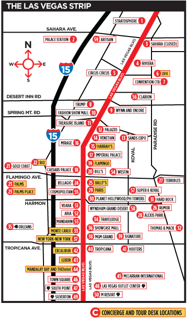 Printable Las Vegas Map