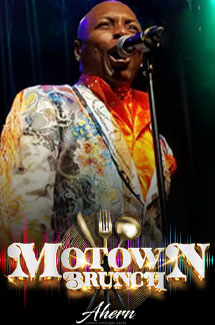 Singer performing at Motown Brunch