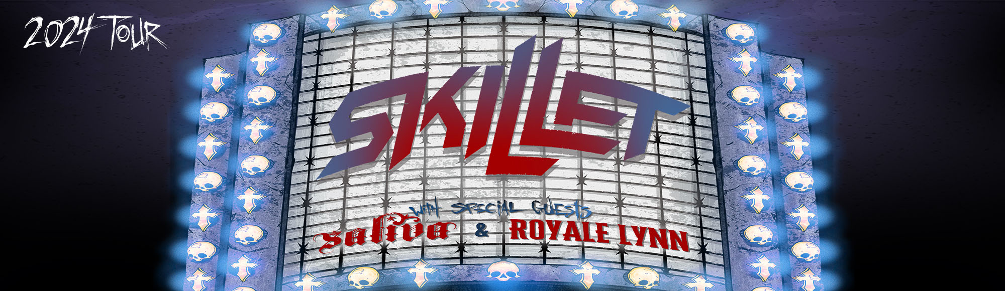 Skillet with Saliva and Royale Lynn show